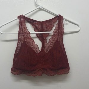 Lace racer back bralette